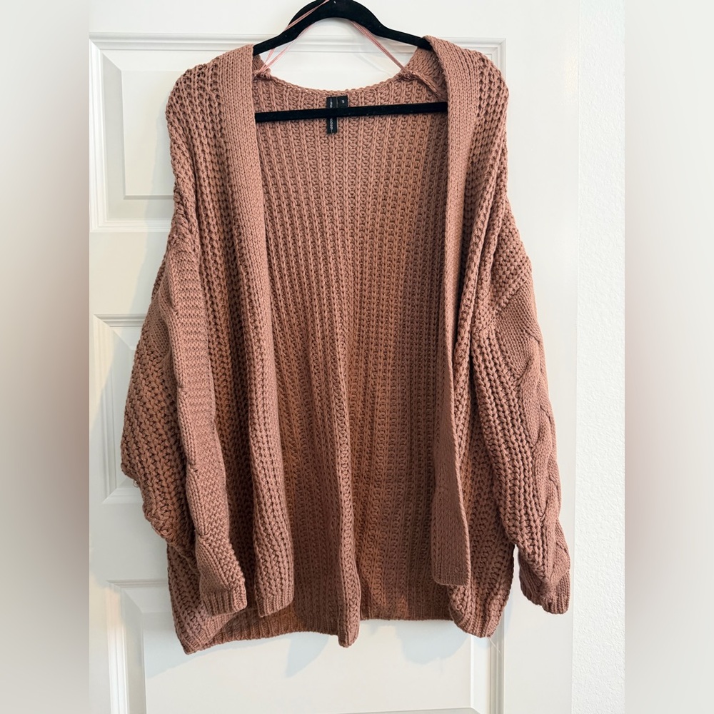 Women's Cozy Knit Sweater - Brown - Picture 2 of 3